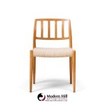 niels moller model 83 mid century danish teak dining chairs - pair