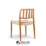 niels moller model 83 mid century danish teak dining chairs - pair