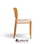 niels moller model 83 mid century danish teak dining chairs - pair