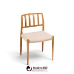niels moller model 83 mid century danish teak dining chairs - pair