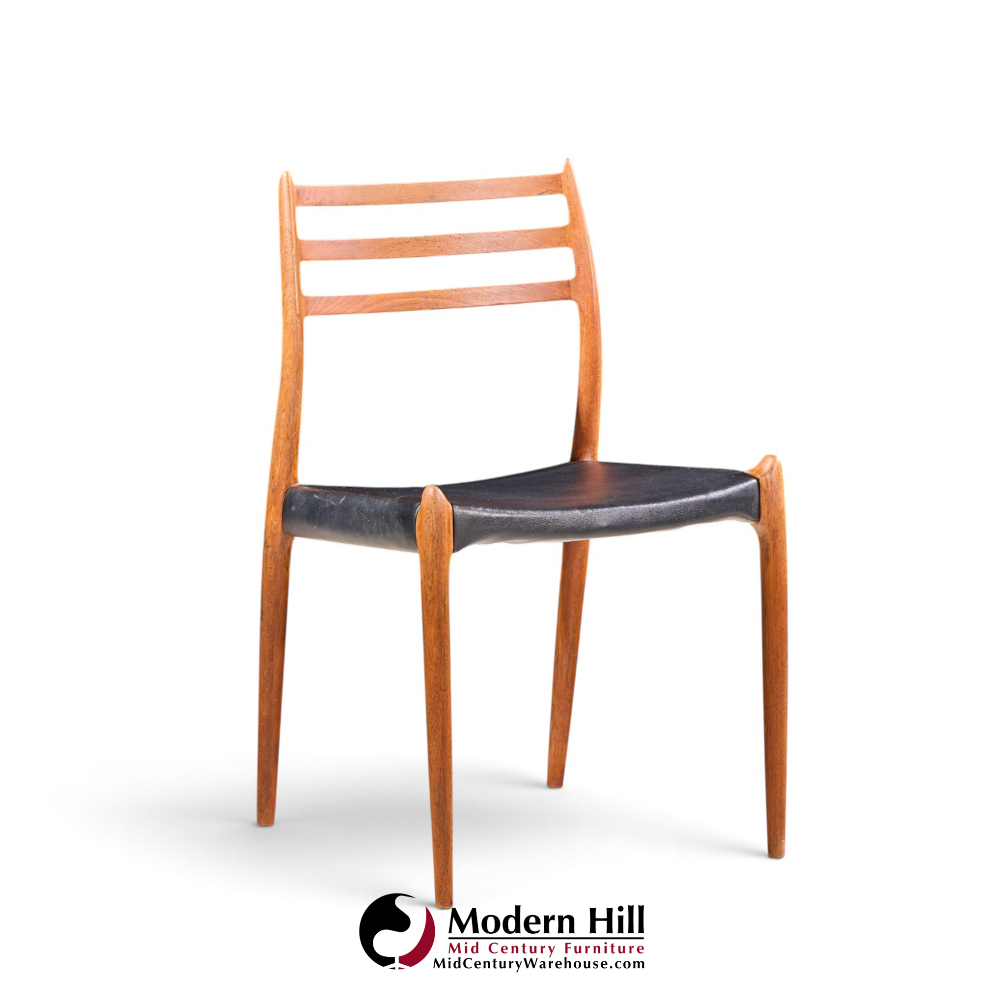 niels moller models 62 and 78 mid century danish teak dining chairs - set of 8