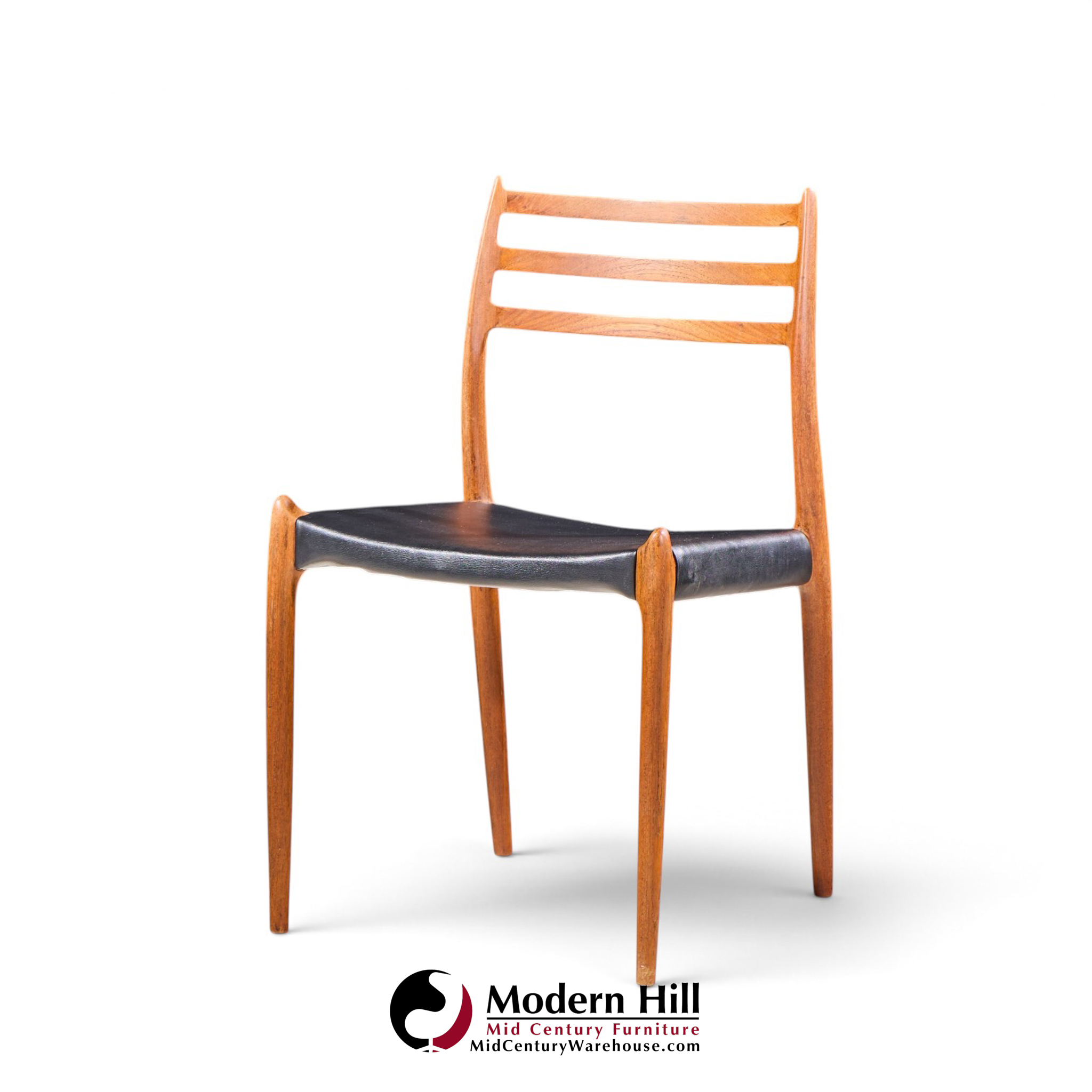 niels moller models 62 and 78 mid century danish teak dining chairs - set of 8