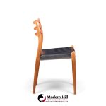 niels moller models 62 and 78 mid century danish teak dining chairs - set of 8