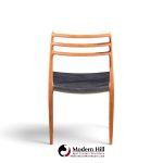 niels moller models 62 and 78 mid century danish teak dining chairs - set of 8
