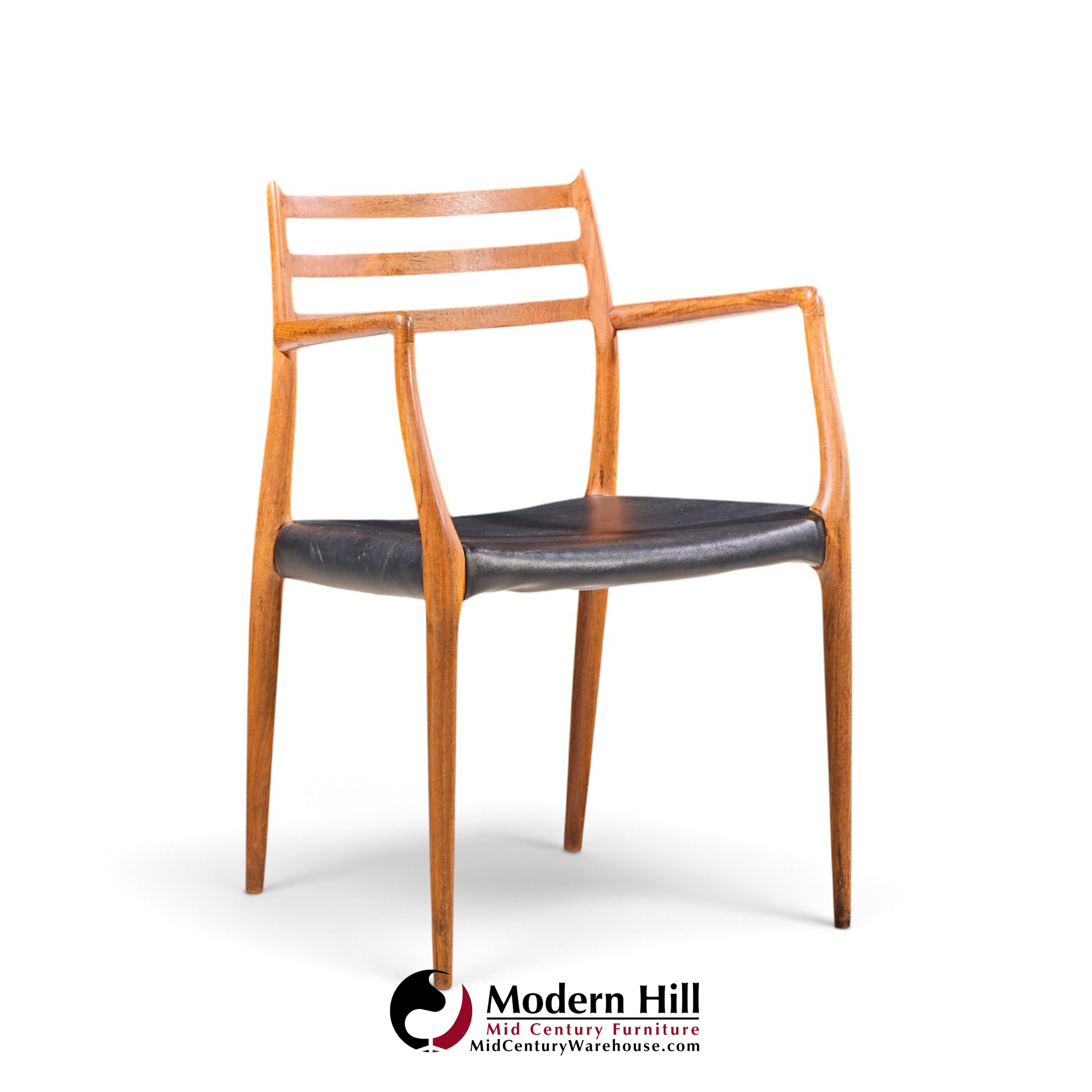 niels moller models 62 and 78 mid century danish teak dining chairs - set of 8