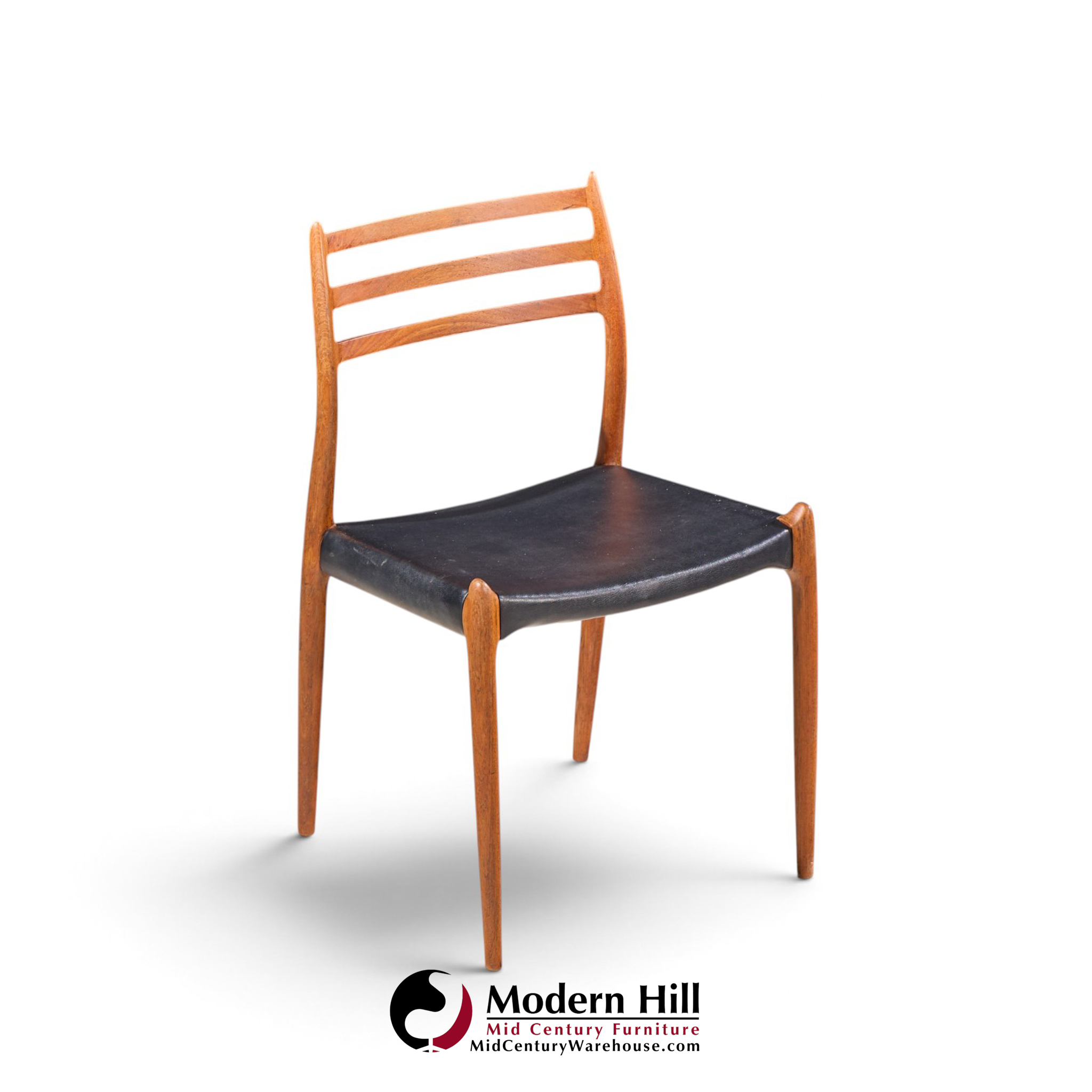 niels moller models 62 and 78 mid century danish teak dining chairs - set of 8