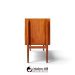 niels vodder nv54 mid century danish teak tambour door credenza