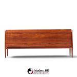 niels vodder nv54 mid century danish teak tambour door credenza