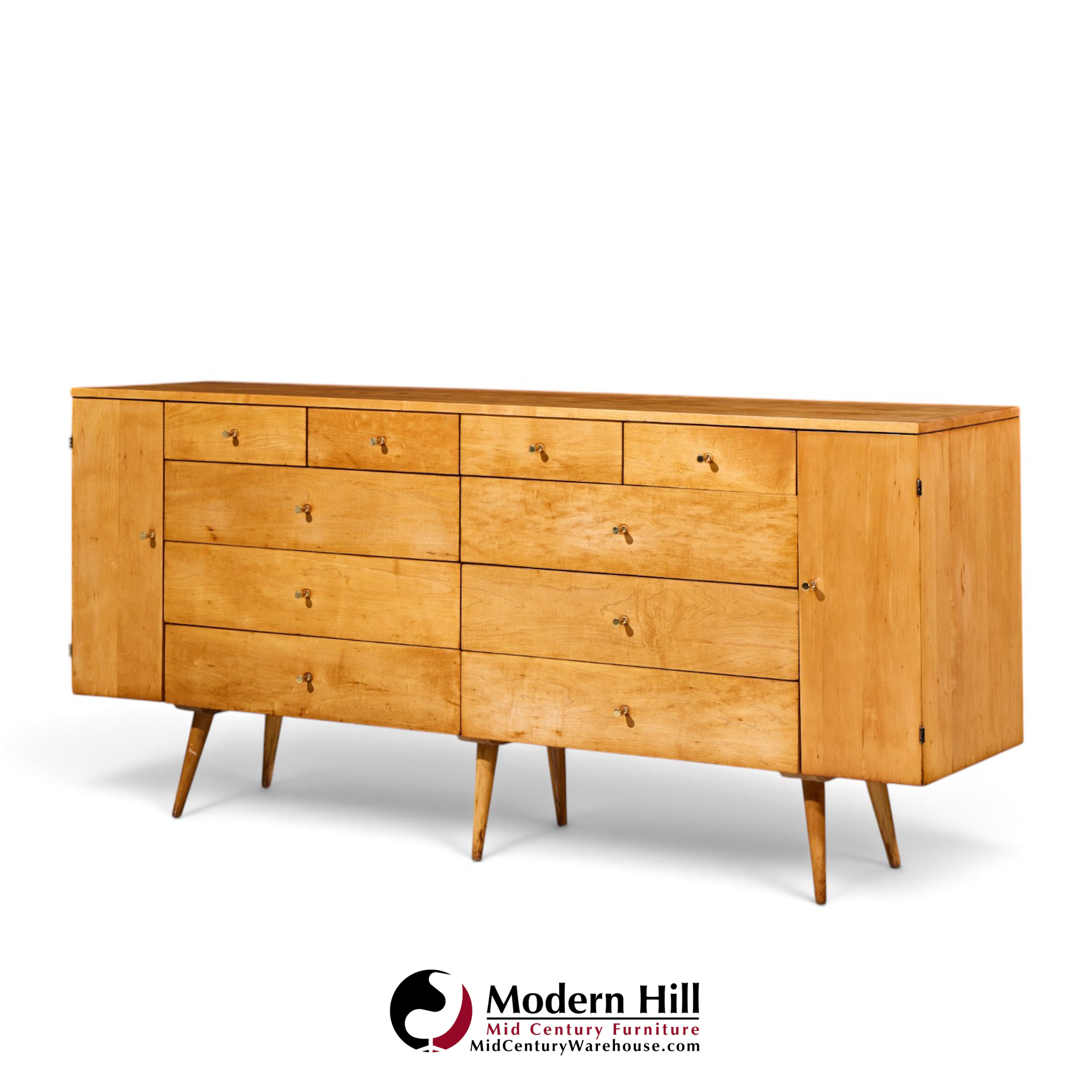 paul mccobb mid century 20-drawer dresser