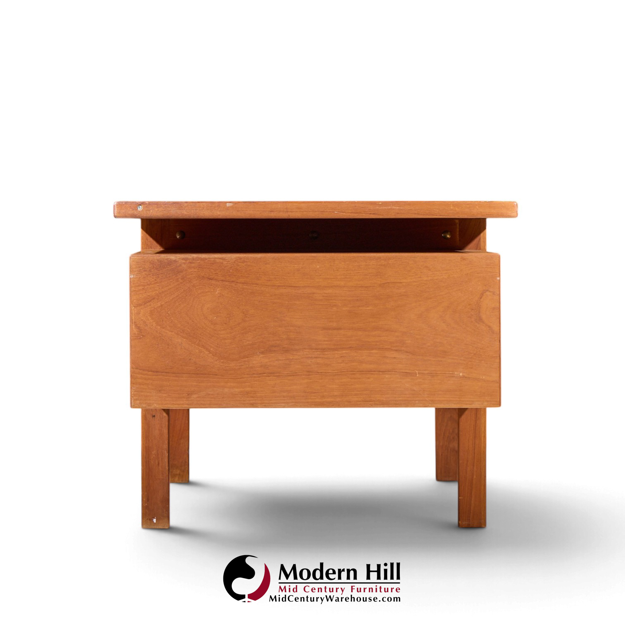 peter hvidt style mid century danish teak executive desk
