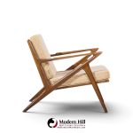 poul jensen for selig mid century walnut z lounge chairs - pair