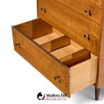 robert baron for glenn of california mid century dresser walnut highboy dresser