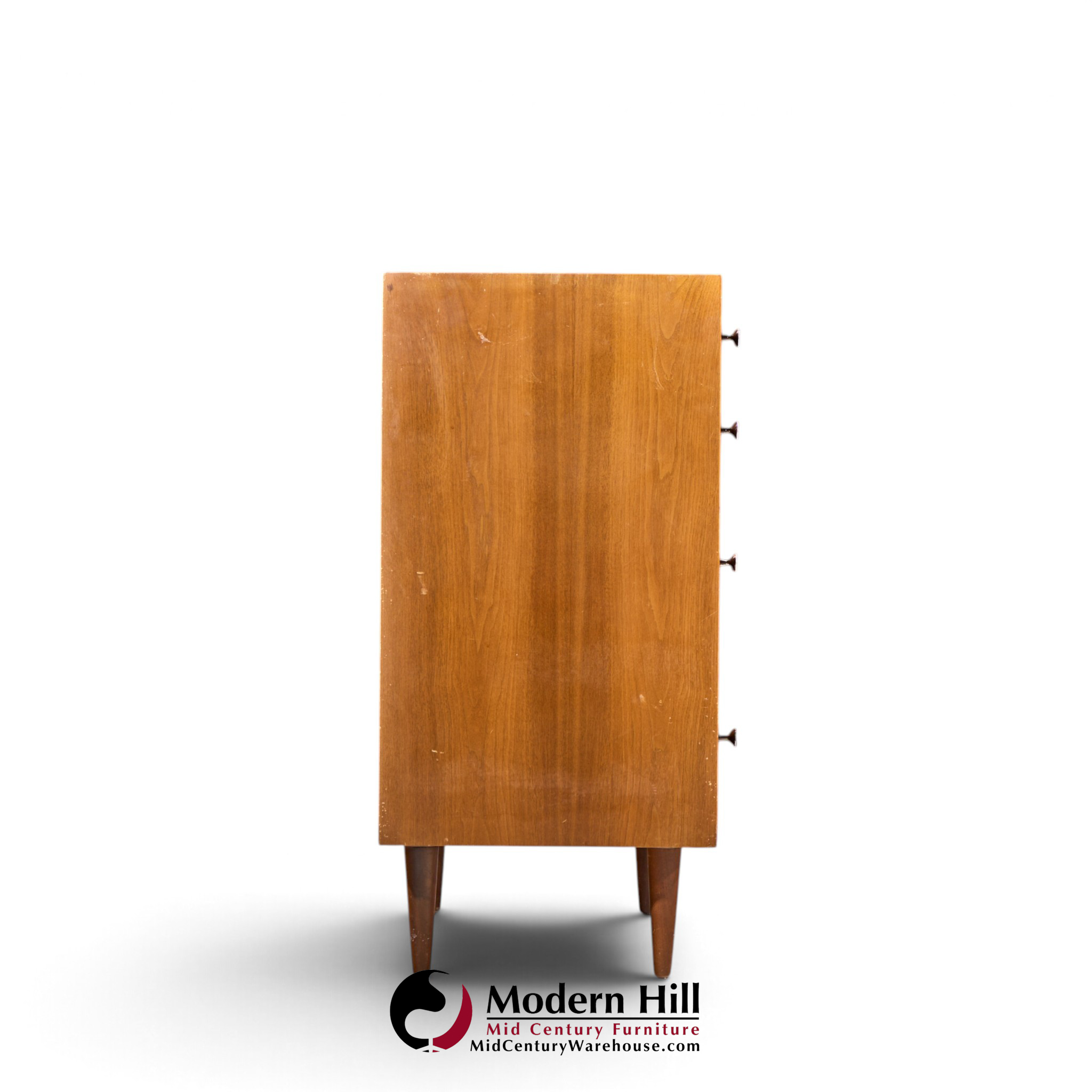 robert baron for glenn of california mid century dresser walnut highboy dresser