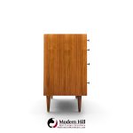 robert baron for glenn of california mid century walnut lowboy dresser