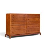 robsjohn gibbings for widdicomb mid century mahogany 12-drawer dresser