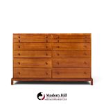 robsjohn gibbings for widdicomb mid century mahogany 12-drawer dresser