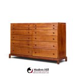 robsjohn gibbings for widdicomb mid century mahogany 12-drawer dresser
