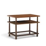 robsjohn gibbings for widdicomb mid century mahogany tiered side table