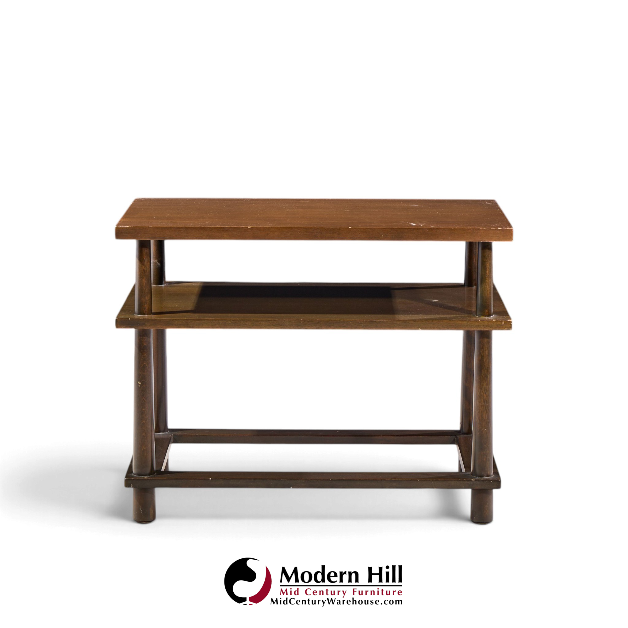 robsjohn gibbings for widdicomb mid century mahogany tiered side table