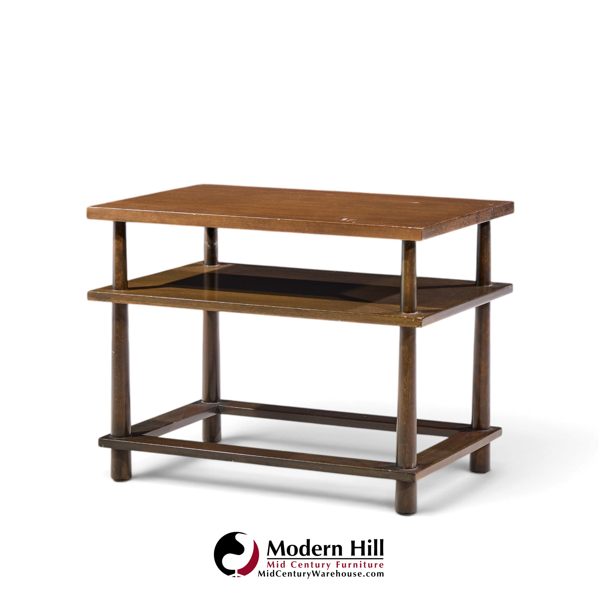robsjohn gibbings for widdicomb mid century mahogany tiered side table