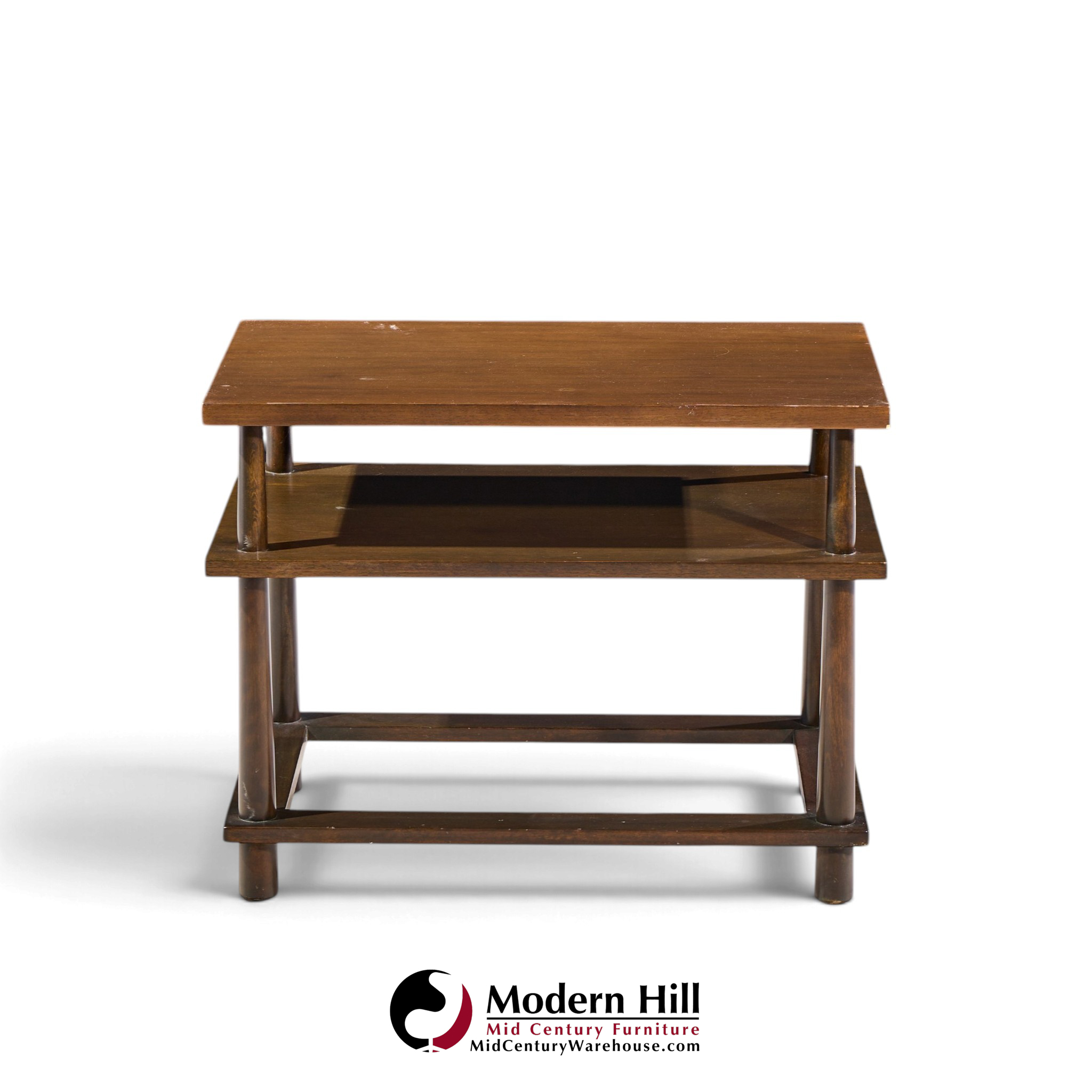 robsjohn gibbings for widdicomb mid century mahogany tiered side table