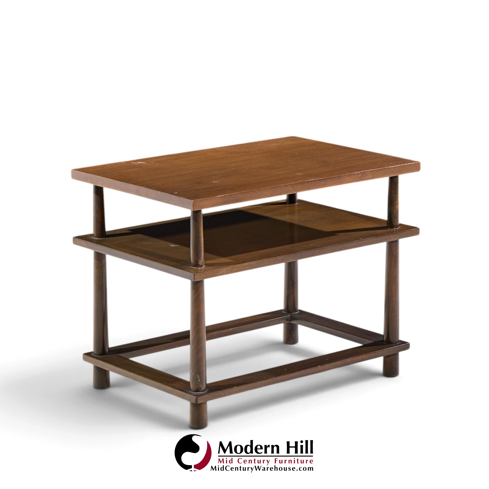 robsjohn gibbings for widdicomb mid century mahogany tiered side table