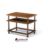 robsjohn gibbings for widdicomb mid century mahogany tiered side table
