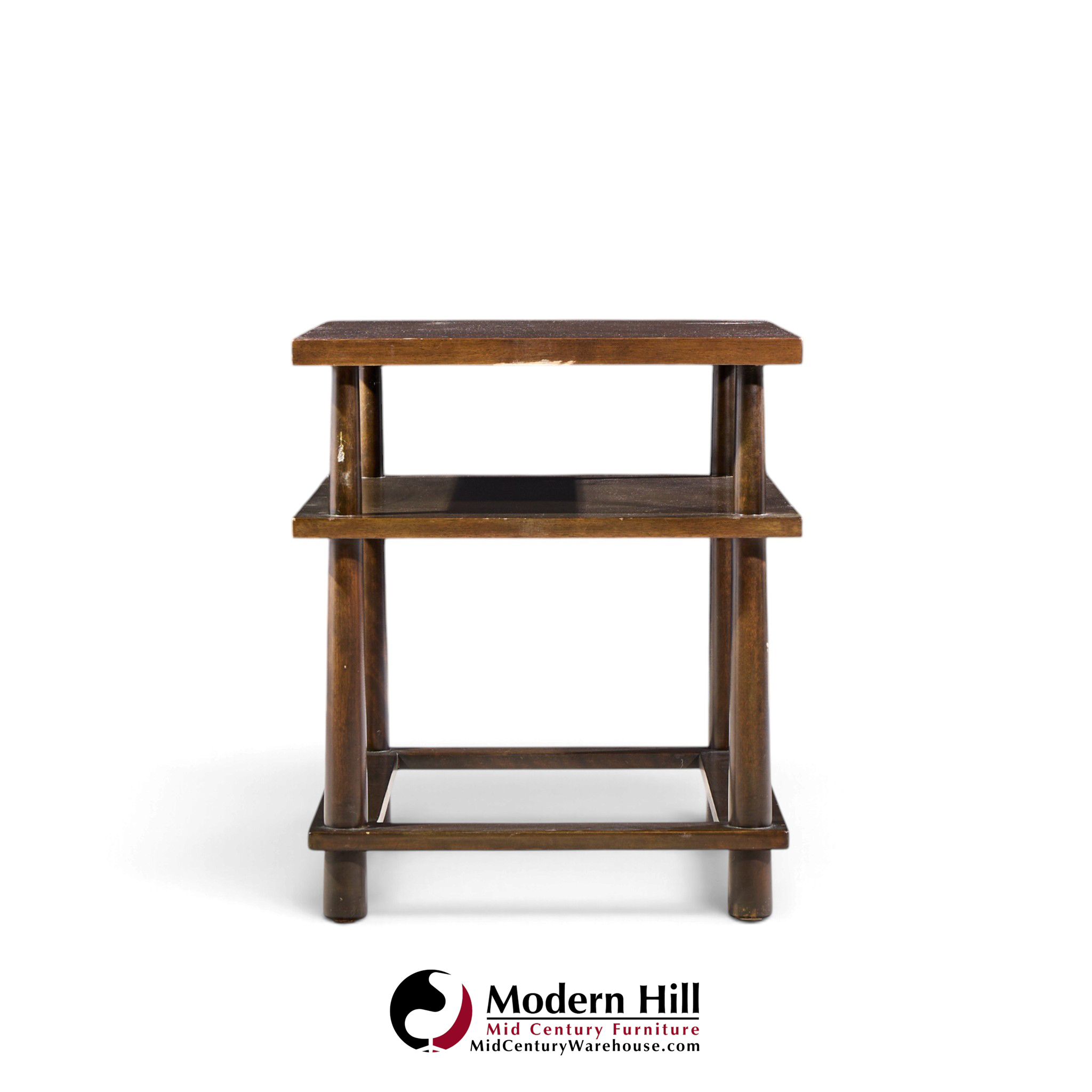 robsjohn gibbings for widdicomb mid century mahogany tiered side table