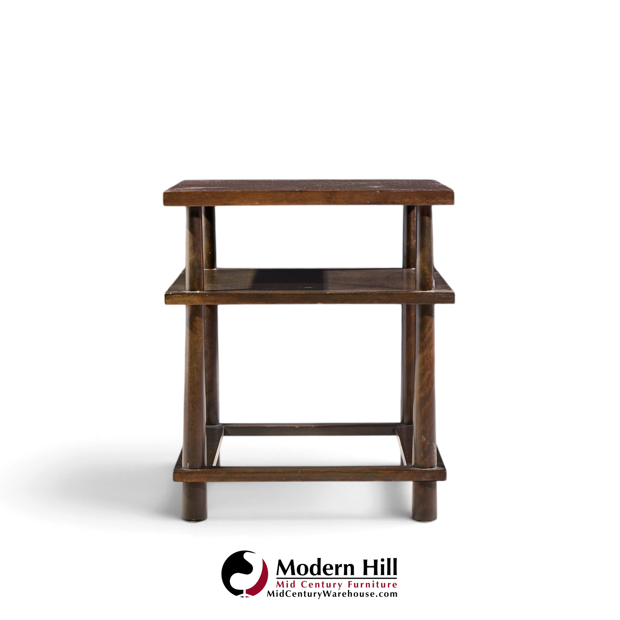 robsjohn gibbings for widdicomb mid century mahogany tiered side table