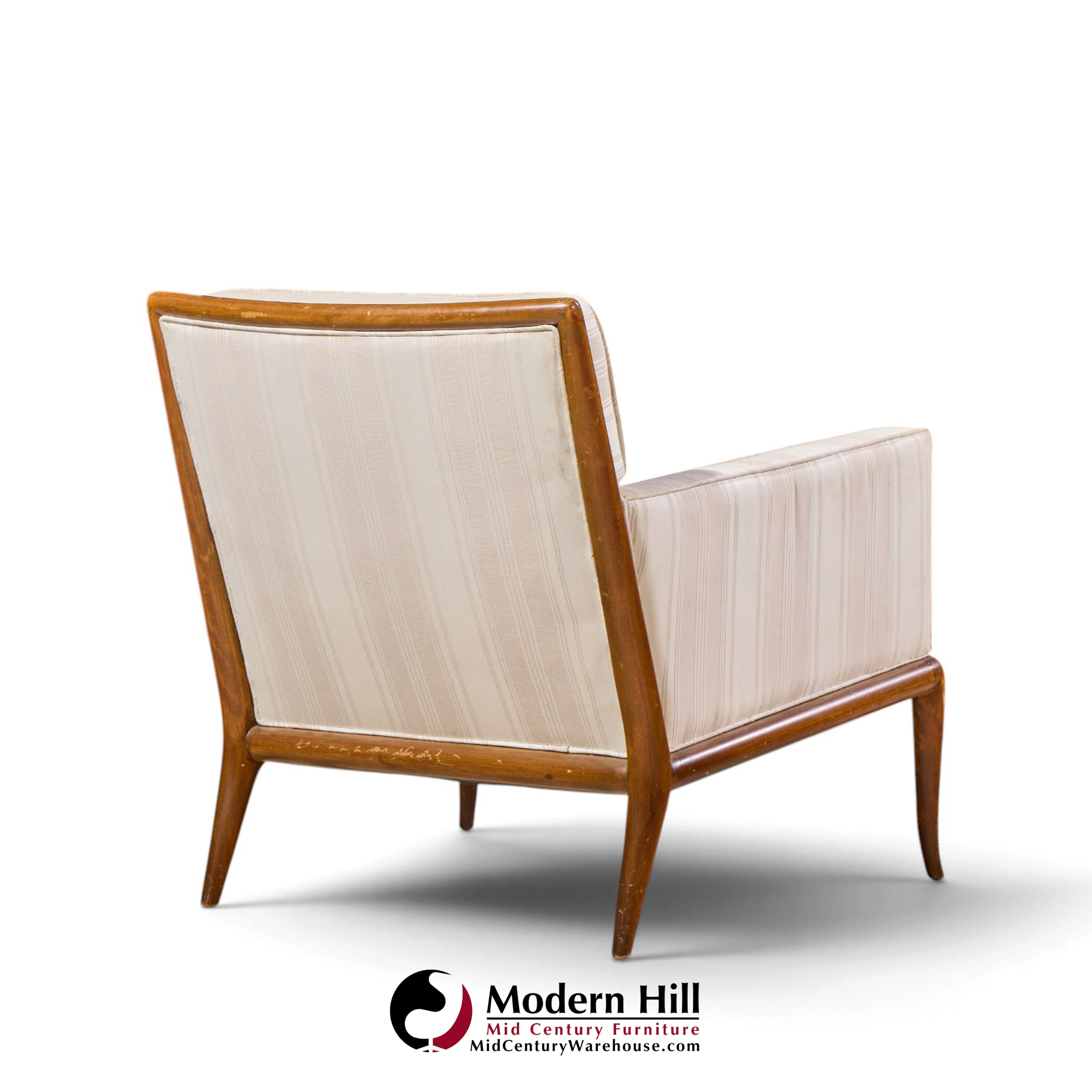robsjohn gibbings for widdicomb mid century sabre leg lounge chairs - pair