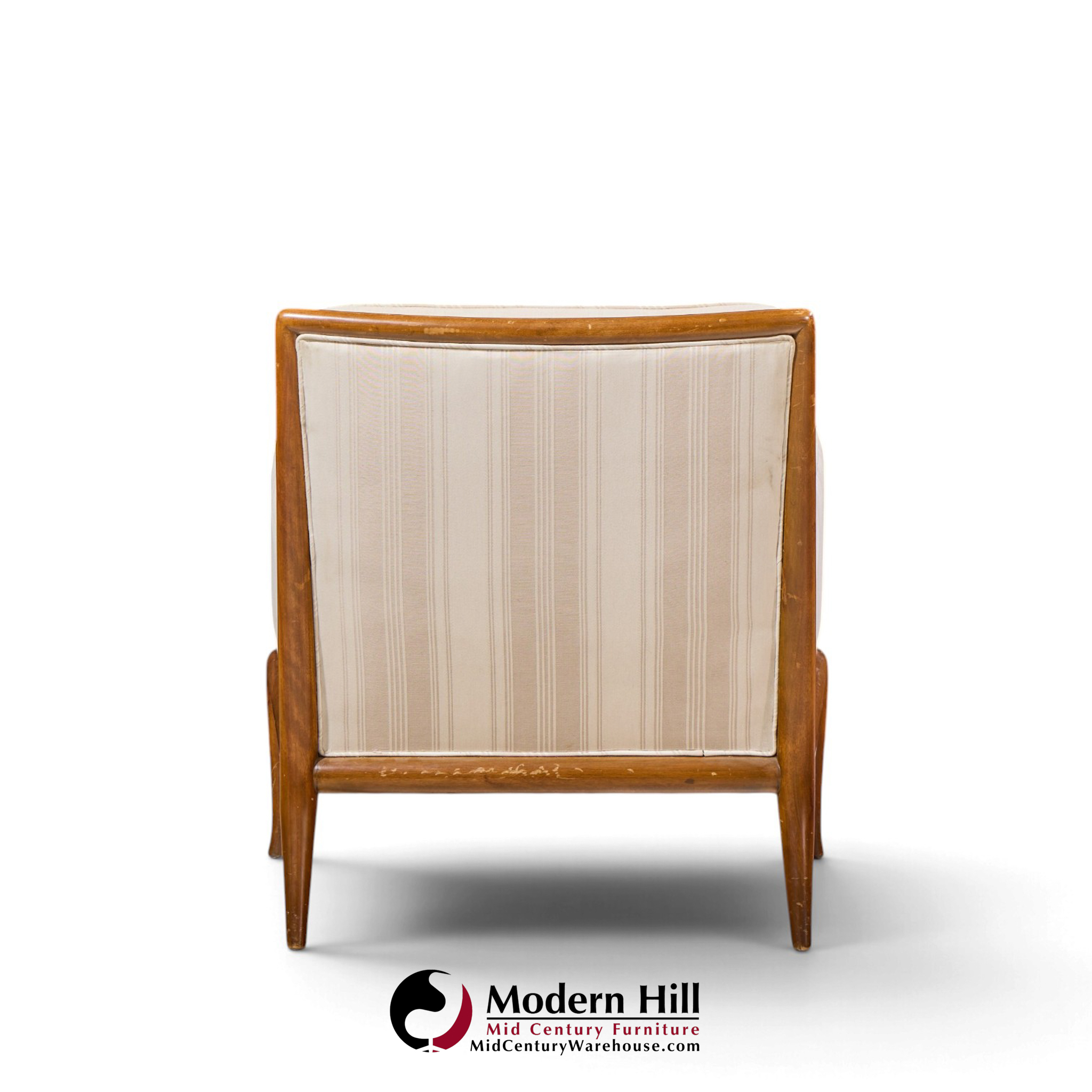 robsjohn gibbings for widdicomb mid century sabre leg lounge chairs - pair