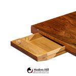 roger sprunger for dunbar mid century rosewood and chrome executive desk