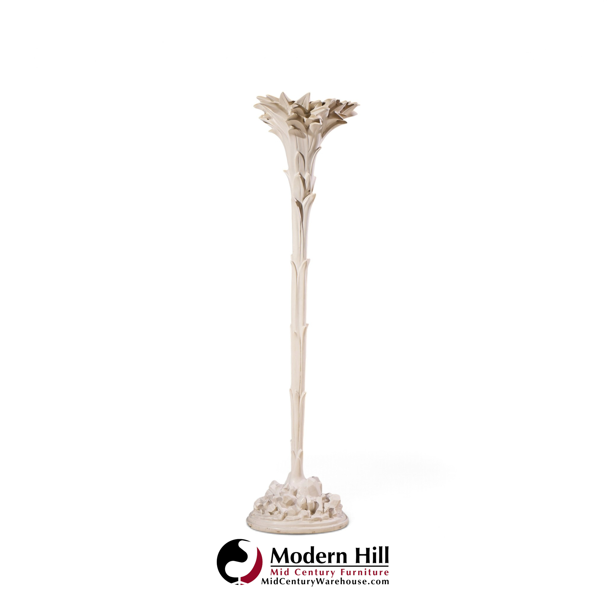 serge roche style mid century palm tree lamp