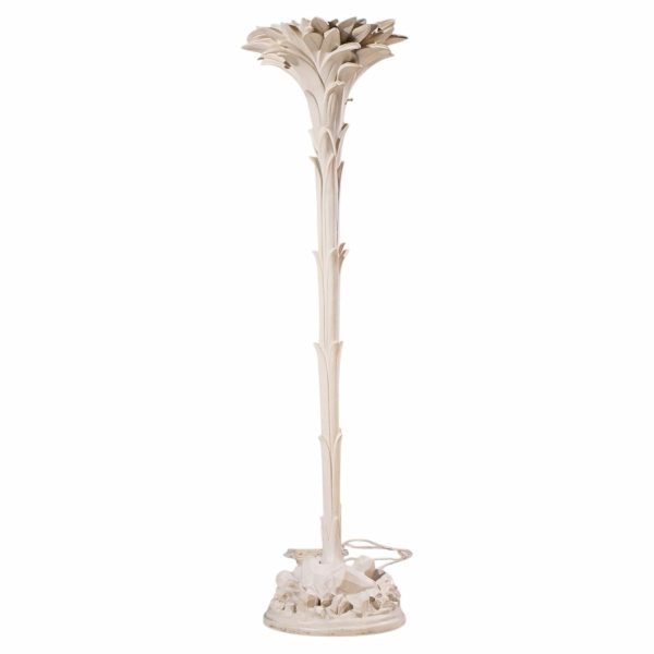 serge roche style mid century palm tree lamp