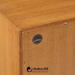 svend aage larsen for faarup møbelfabrik mid century danish teak tambour door credenza