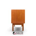 svend aage larsen for faarup møbelfabrik mid century danish teak tambour door credenza