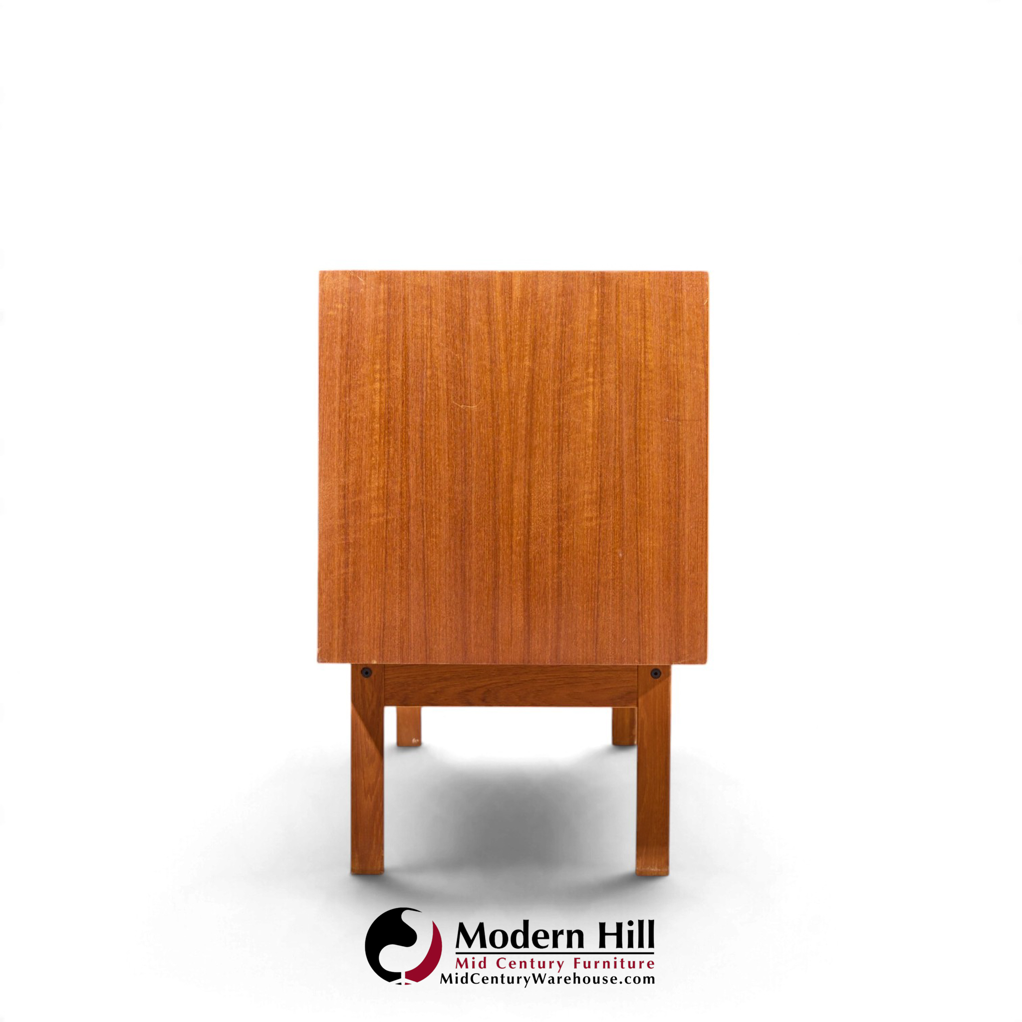 svend aage larsen for faarup møbelfabrik mid century danish teak tambour door credenza