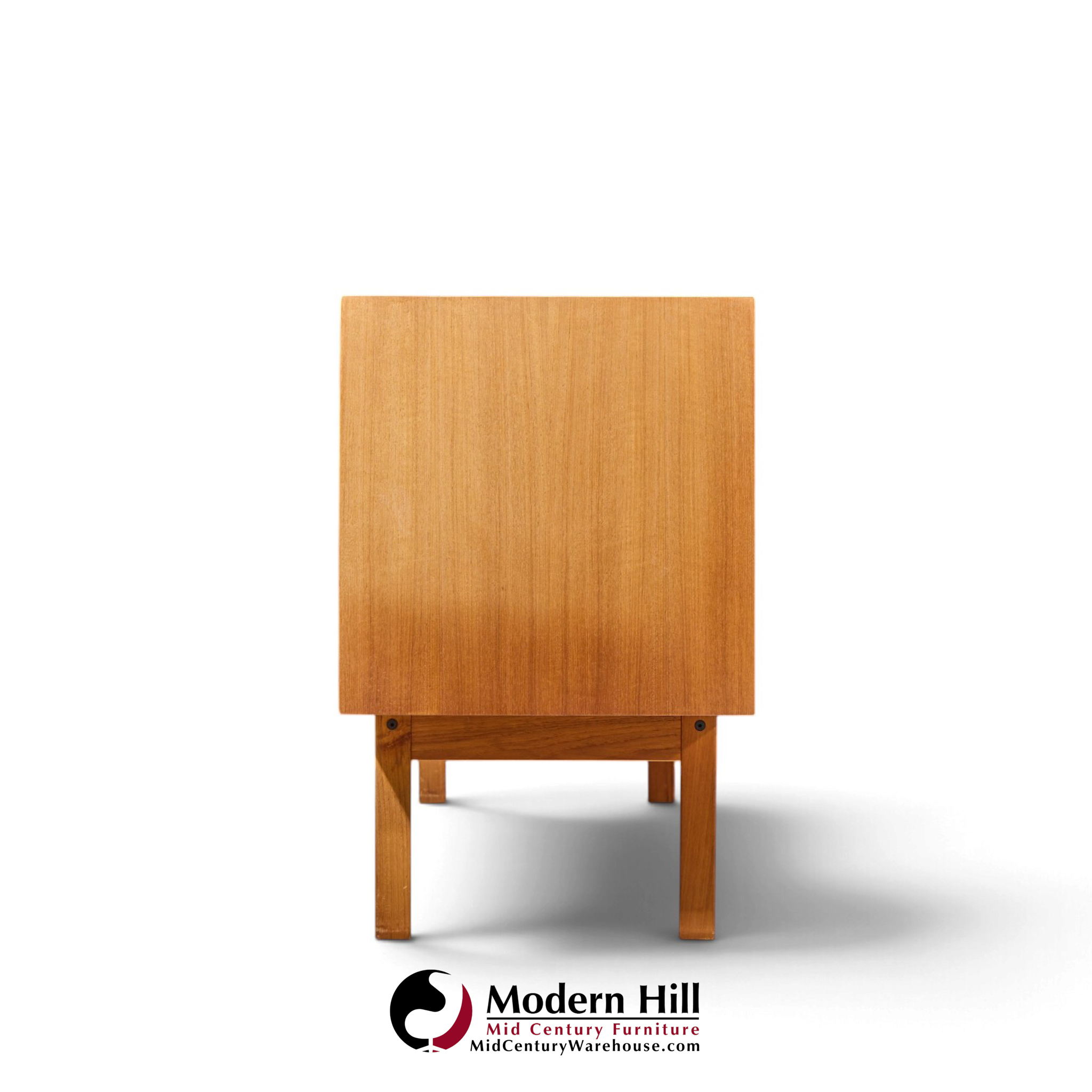 svend aage larsen for faarup møbelfabrik mid century danish teak tambour door credenza
