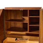 tobago brutalist mid century walnut armoire dresser