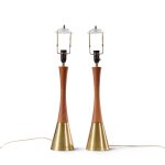 tony paul for westwood industries mid century table lamps - pair