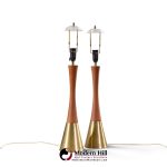 tony paul for westwood industries mid century table lamps - pair