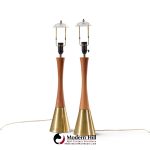 tony paul for westwood industries mid century table lamps - pair