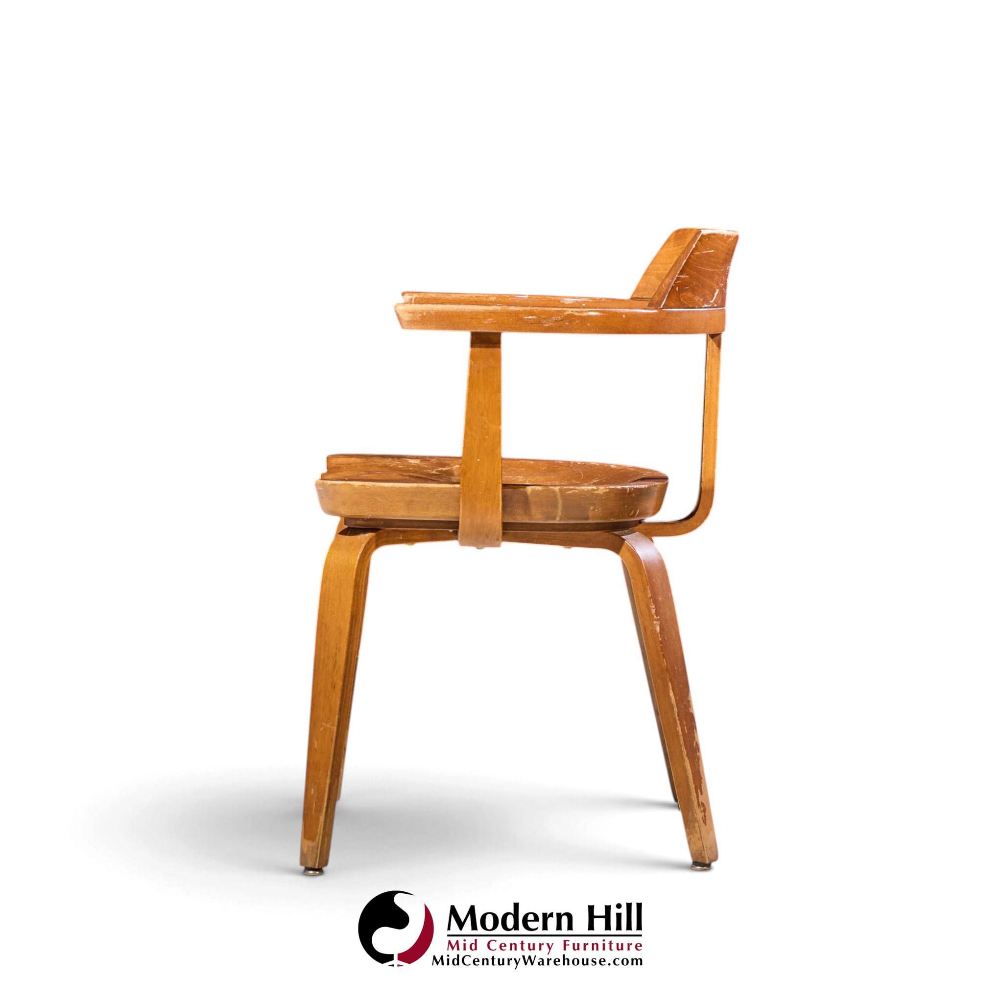 walter gropius w199 bauhaus for thonet mid century bentwood chairs - set of 4