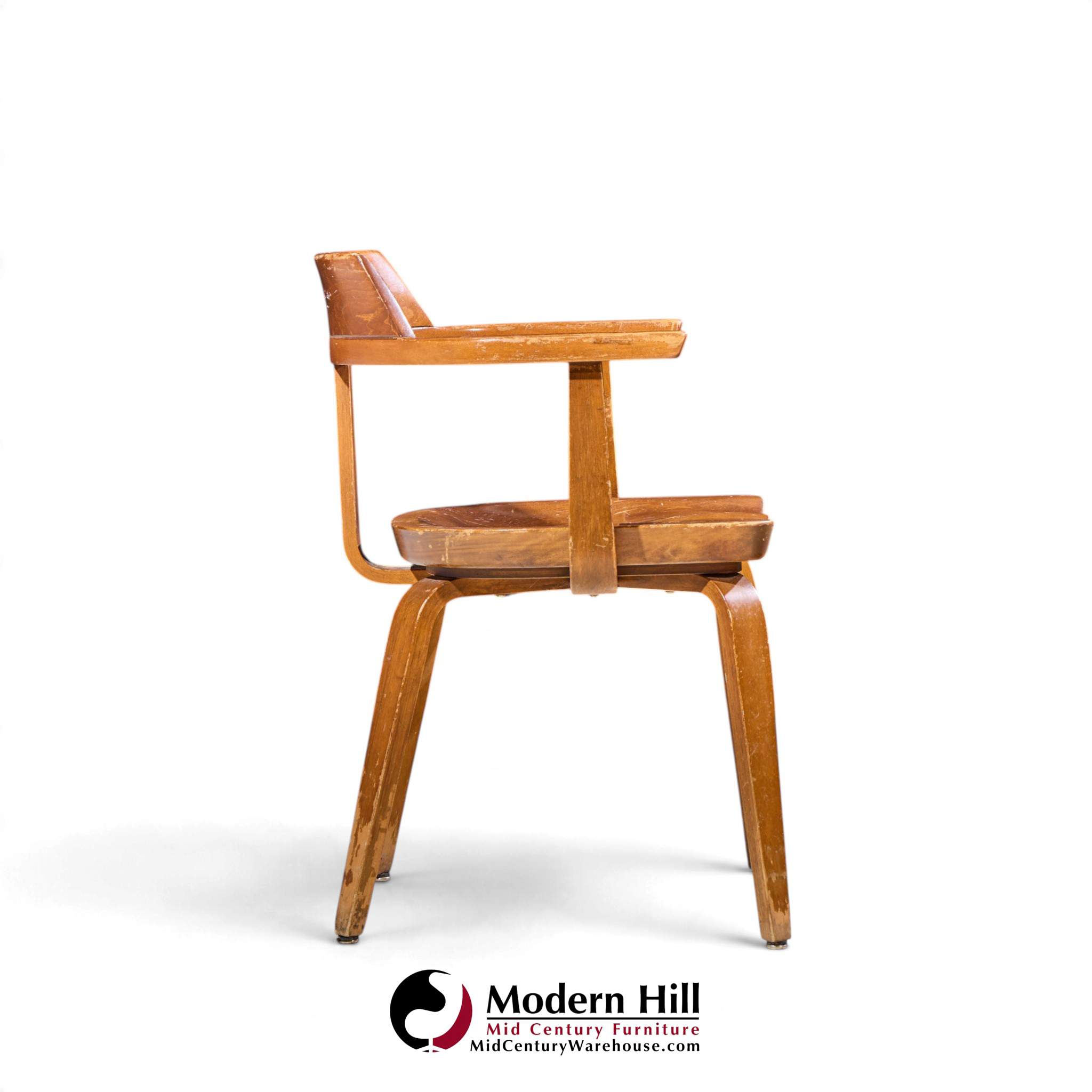 walter gropius w199 bauhaus for thonet mid century bentwood chairs - set of 4