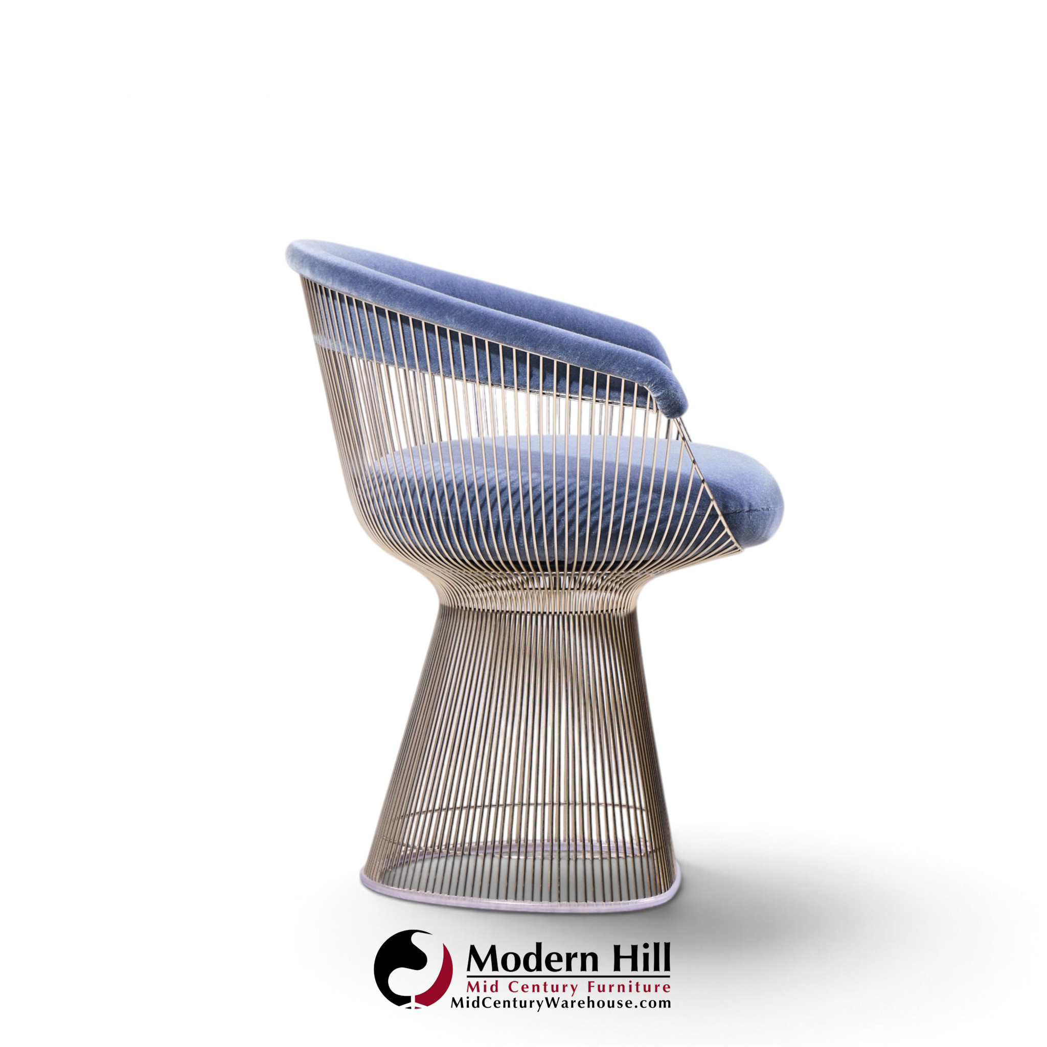warren platner for knoll mid century dining chairs - pair