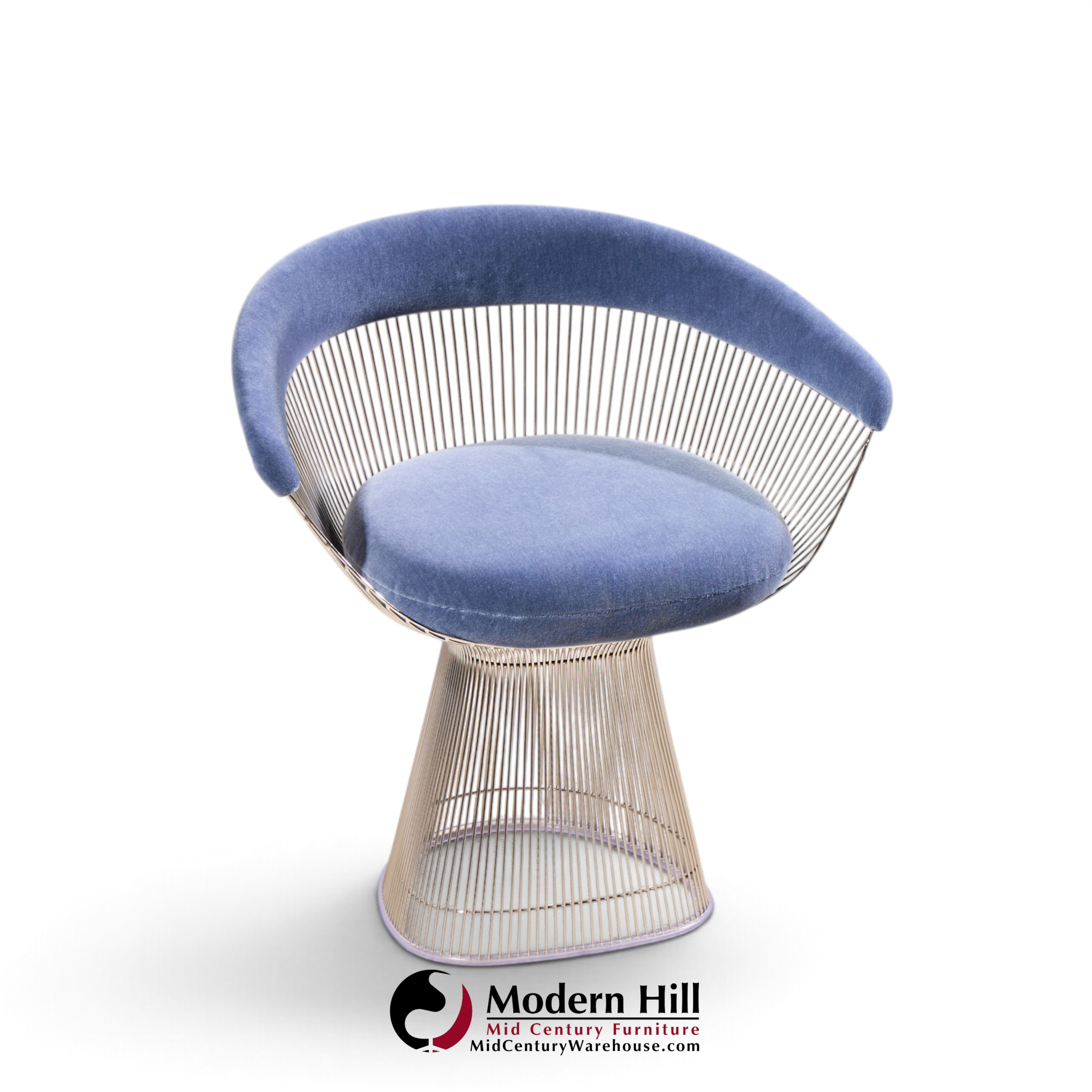 warren platner for knoll mid century dining chairs - pair