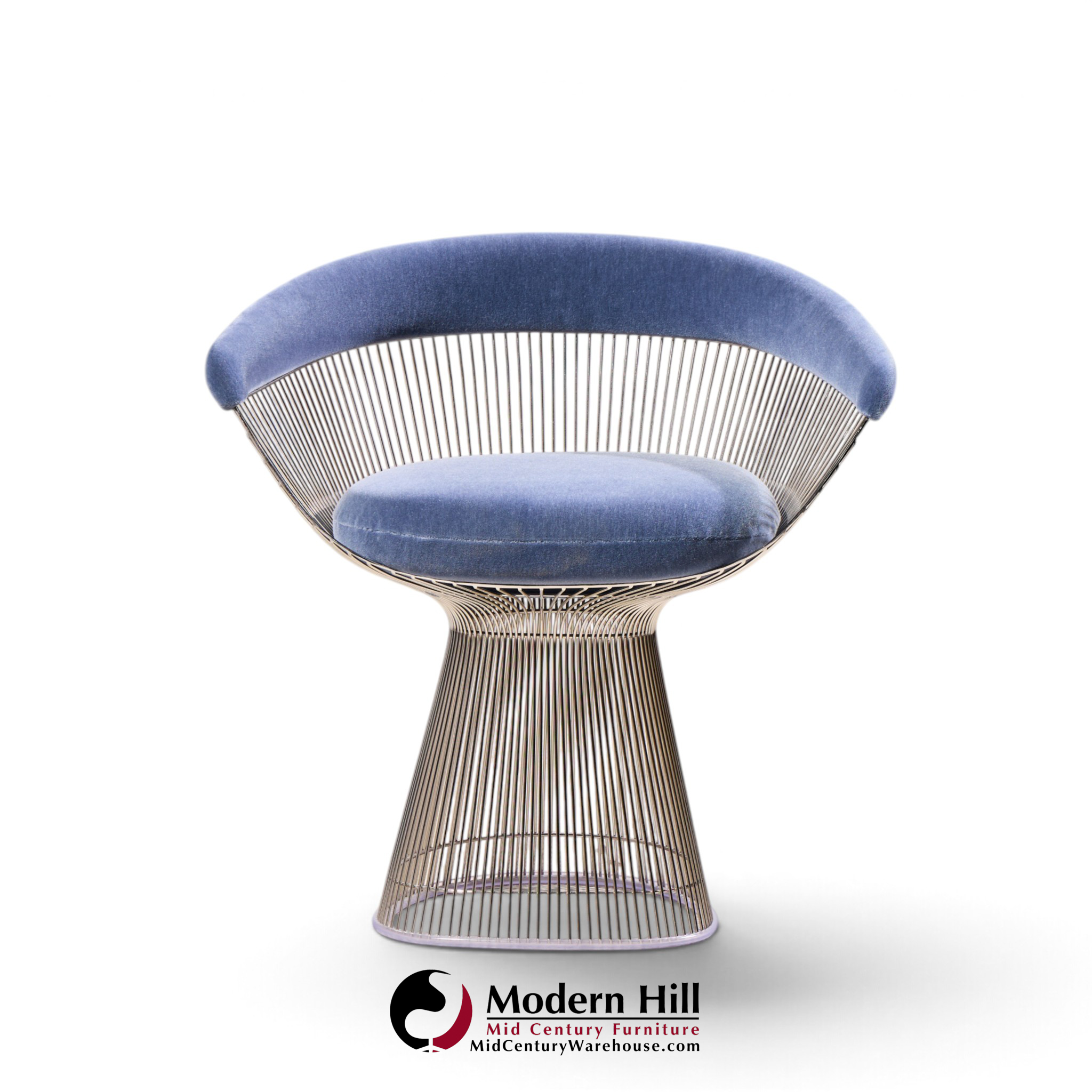 warren platner for knoll mid century dining chairs - pair