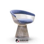 warren platner for knoll mid century dining chairs - pair