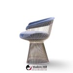 warren platner for knoll mid century dining chairs - pair