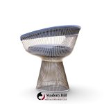warren platner for knoll mid century dining chairs - pair